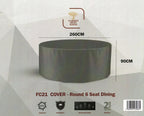 Round 6 seater dining cover (260cm x 90cm) - Flemings Department Store