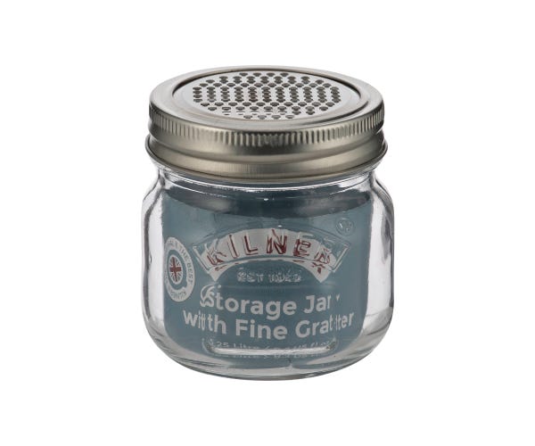 Storage Jar & Fine Grater Lid 0.25 Litre - Flemings Department Store