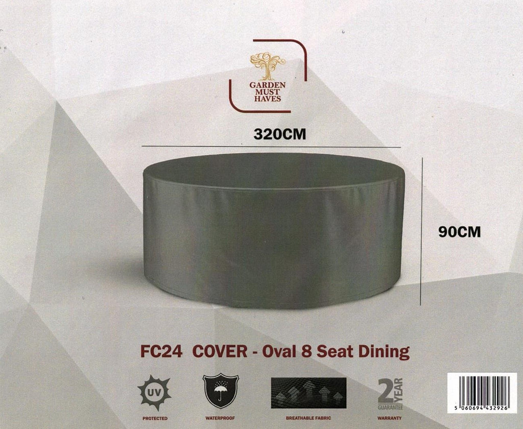 Oval 8 seater cover (320cm x 90cm) - Flemings Department Store