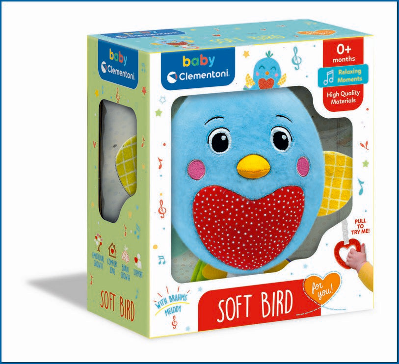 Baby Clementoni soft bird music box - Flemings Department Store