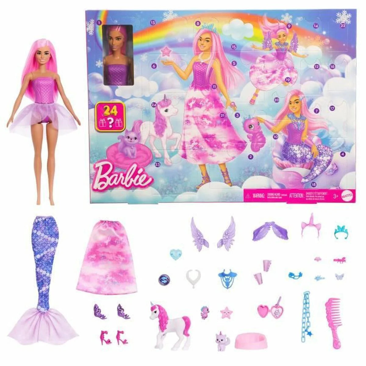 Barbie Fantasy Advent Calendar – 24 Days of Magical Surprises with Barbie Doll