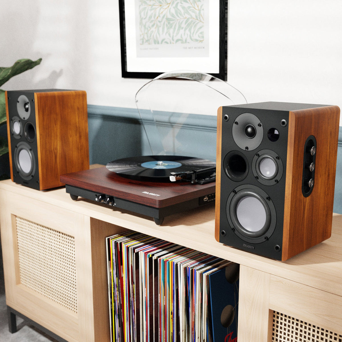 Majority D100 100W Powered Bluetooth Bookshelf Speakers – view 2