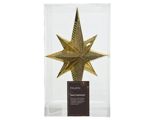 Decorative gold star on a white background with 'Decoris' branding.