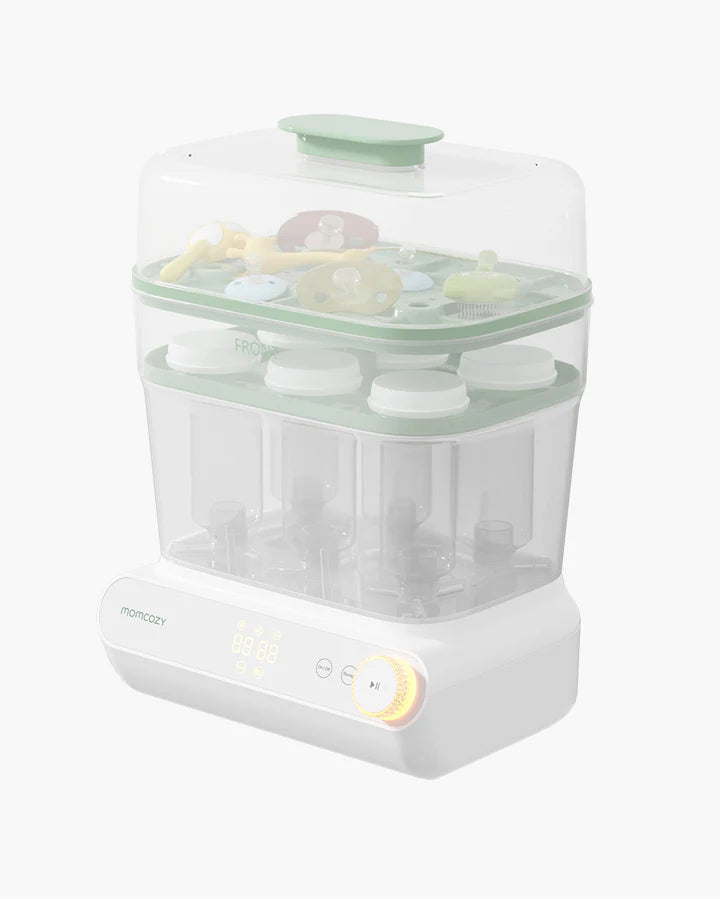 Momcozy Fast Bottle Sterilizer and Dryer – 3 Layer Bottle Steriliser