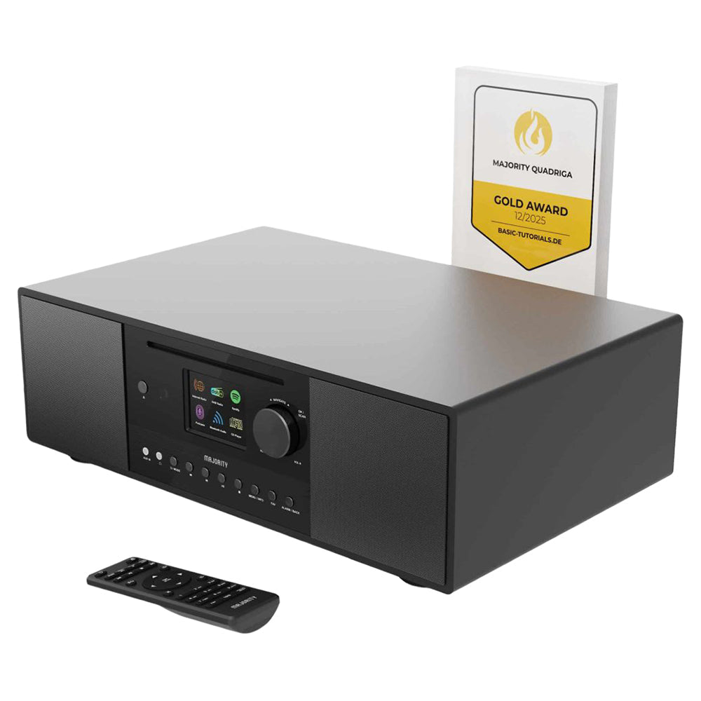 Majority Quadriga 120W Internet Radio, DAB+ & CD Music System – product image