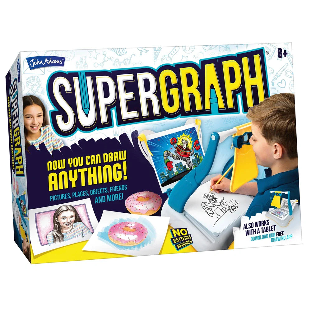 SuperGraph Drawing Station – Portable Art Projector for Kids