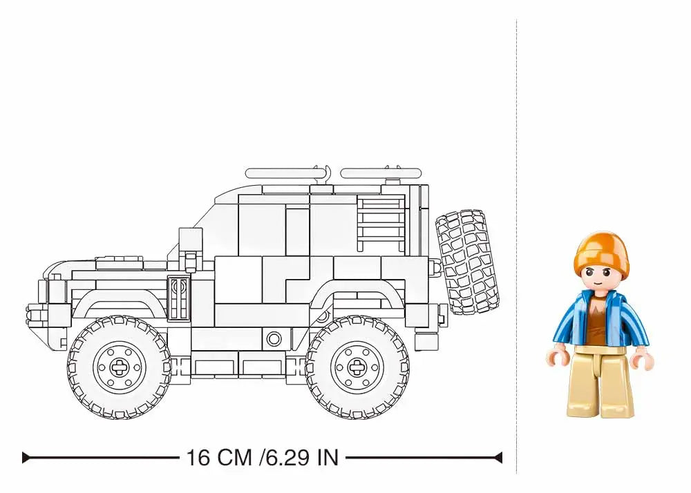 Sluban ModelBricks ORV Off-Road Vehicle M38-B1015 (317 Pcs)
