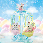 Sylvanian Families Skytop Fairy Castle – Enchanting Flower Playset with Sky Ride