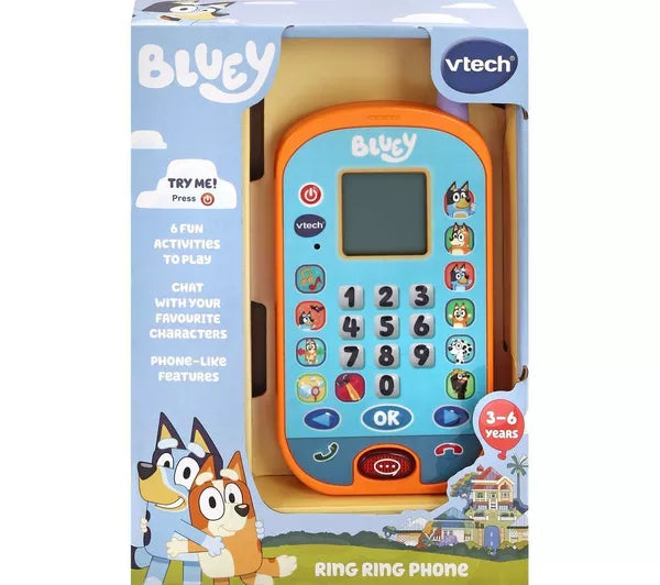 VTech Bluey Ring Ring Phone – Interactive Toy Phone