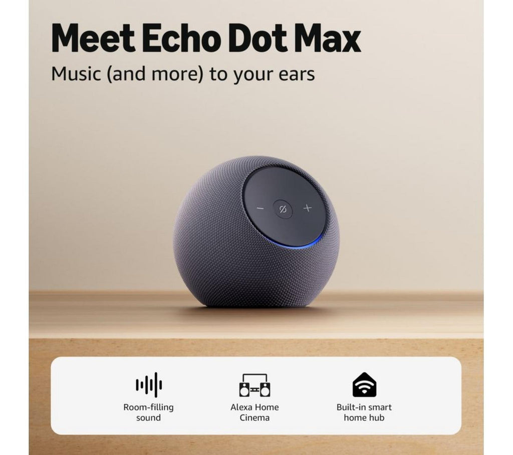 Amazon Echo Dot Max Smart Speaker with Alexa in Graphite – view 3