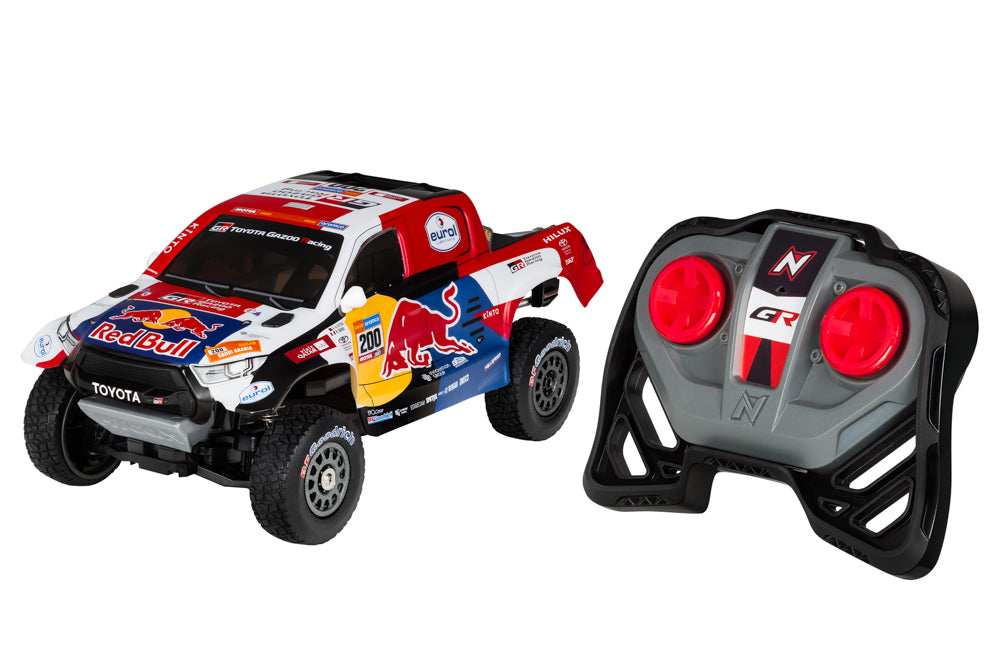 Nikko 1:18 Toyota Gazoo Racing Dakar RC Car – 2023 Winner with LED Lights & 2.4GHz Remote