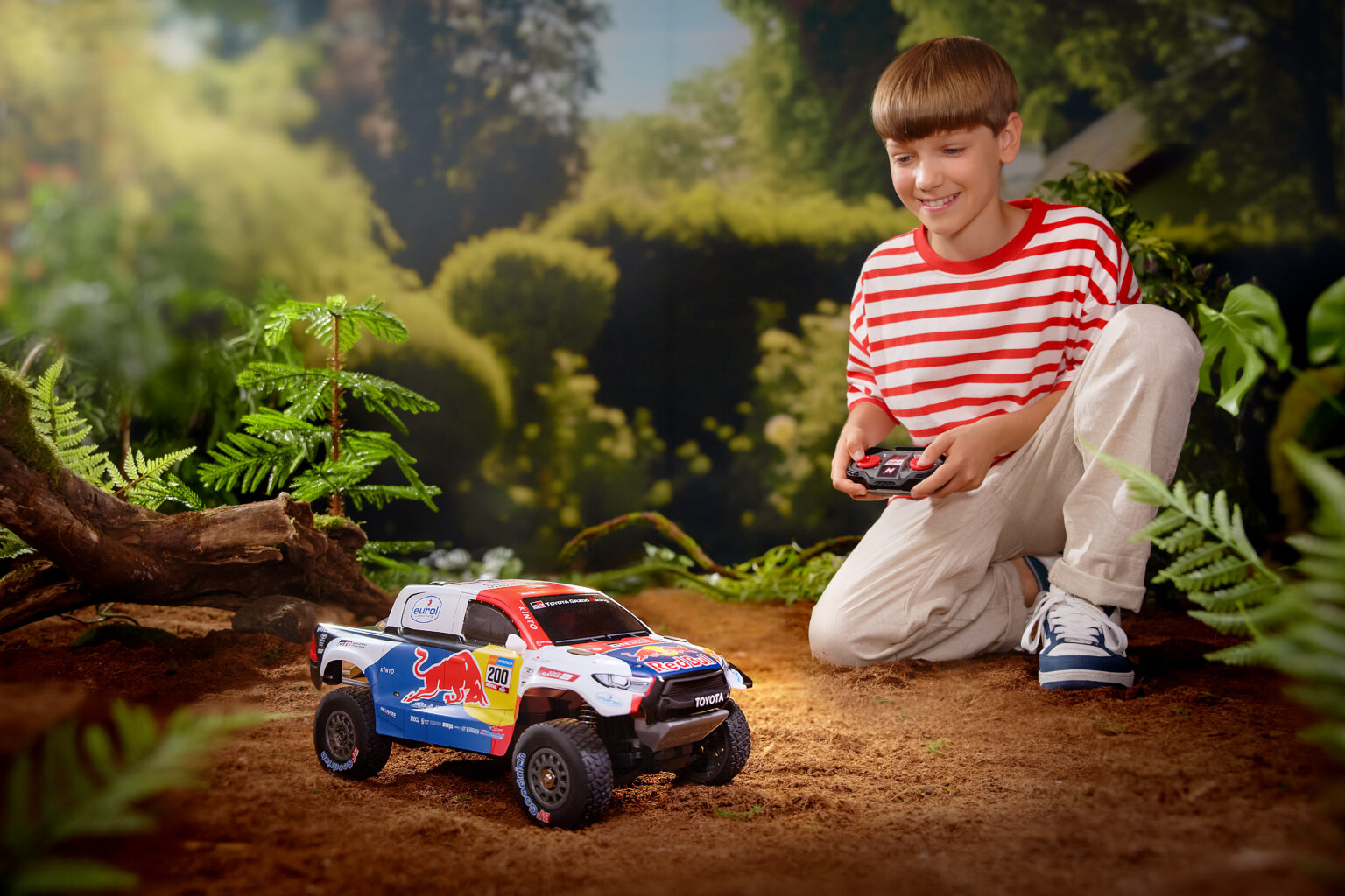 Nikko 1:18 Toyota Gazoo Racing Dakar RC Car – 2023 Winner with LED Lights & 2.4GHz Remote