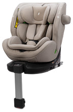 A Osann One 360 SL i-Size Car Seat in Wheat baby car seat with a black base and silver support leg, shown on a clean white background.