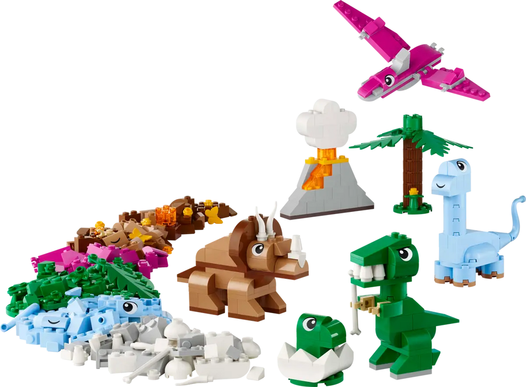 LEGO® Classic Creative Dinosaurs (11041) – Colorful Dino Building Set for Kids 5+