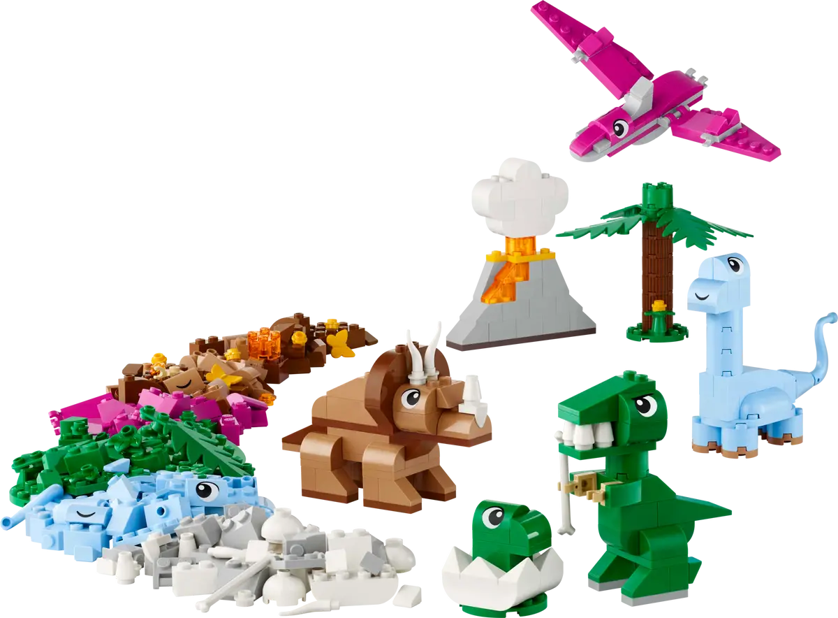 LEGO® Classic Creative Dinosaurs (11041) – Colorful Dino Building Set for Kids 5+