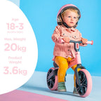 Yvolution Velo Junior – Pink | 2-Stage Balance Bike for Toddlers