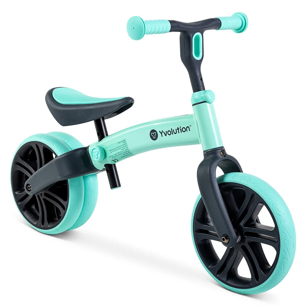 Yvolution Velo Junior Balance Bike – Green | 2-Stage Toddler Bike
