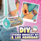 Sticki Rolls Sticki Rolluxe Bag – 500 Stickers, Storage Pods & DIY Jewellery Kit
