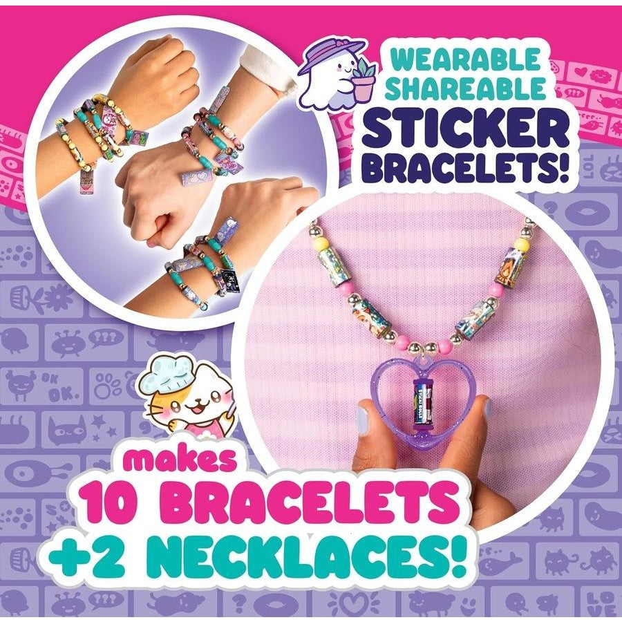 Sticki Rolls Sticki Rolluxe Bag – 500 Stickers, Storage Pods & DIY Jewellery Kit