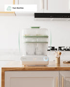 Momcozy Fast Bottle Sterilizer and Dryer – 3 Layer Bottle Steriliser