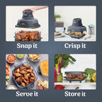 Ninja CRISPi 4-in-1 Portable Glass Air Fryer - FN101UKGY