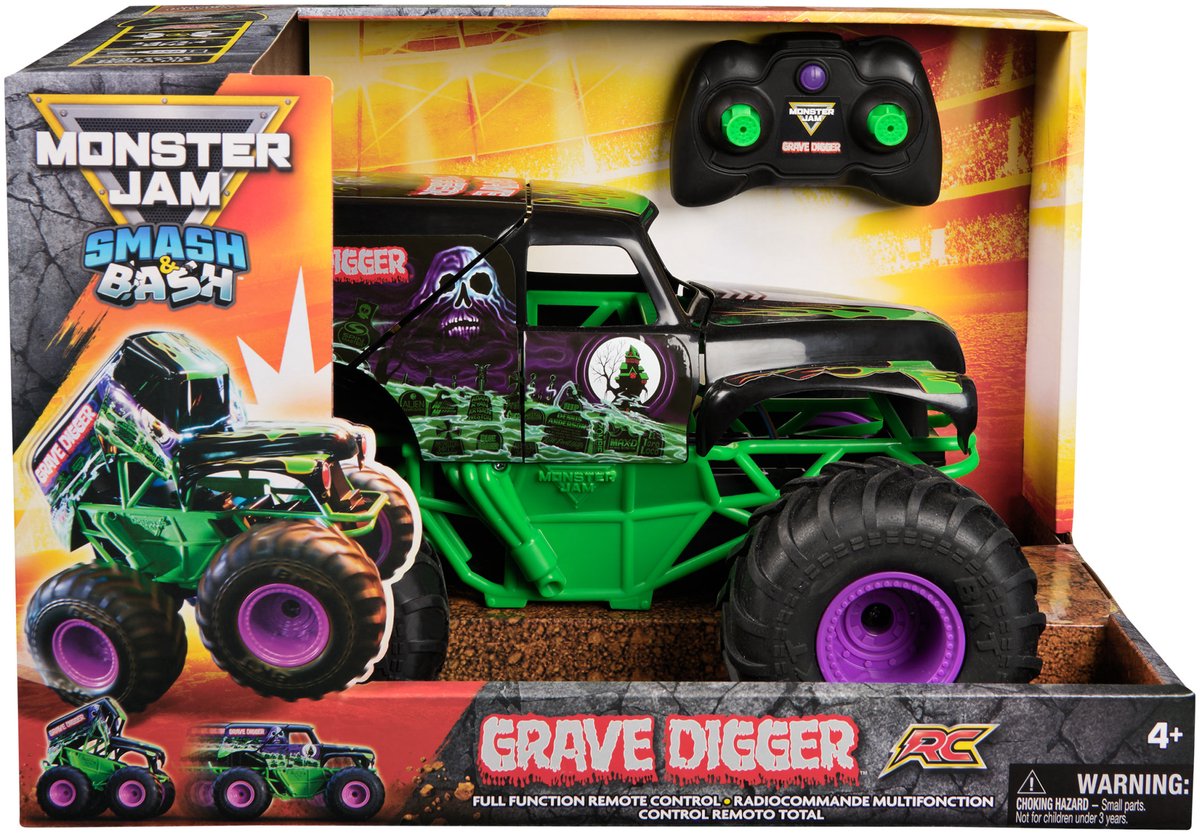 Monster Jam Grave Digger RC Truck – 1:15 Scale Remote Control Monster Truck