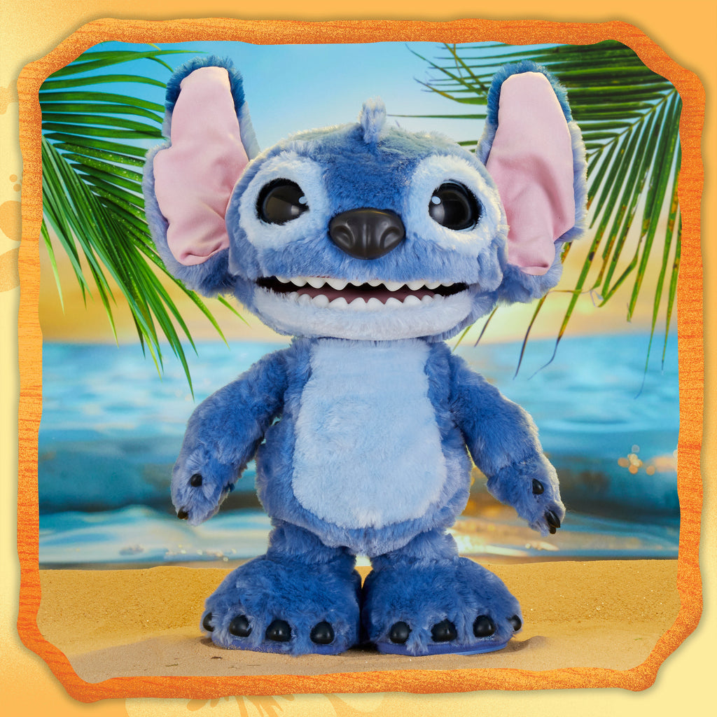 Stitch Toy on a Hawaiian background 