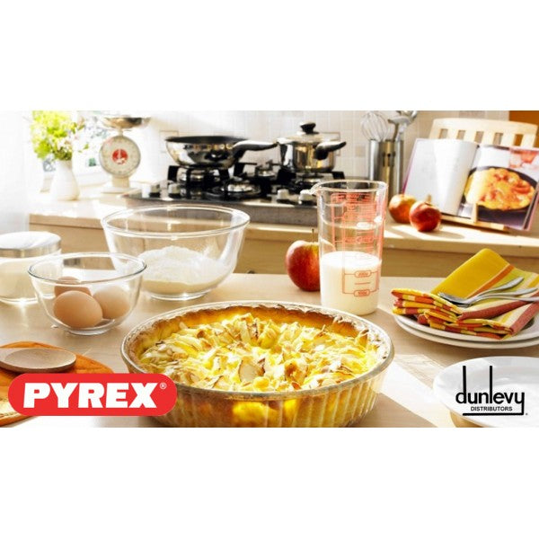 PYREX 26cm Fluted Deep Flan/Quiche Dish - Flemings Department Store