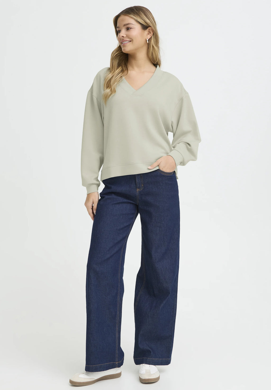 Fransa FRAURORA Jumper - Desert Sage