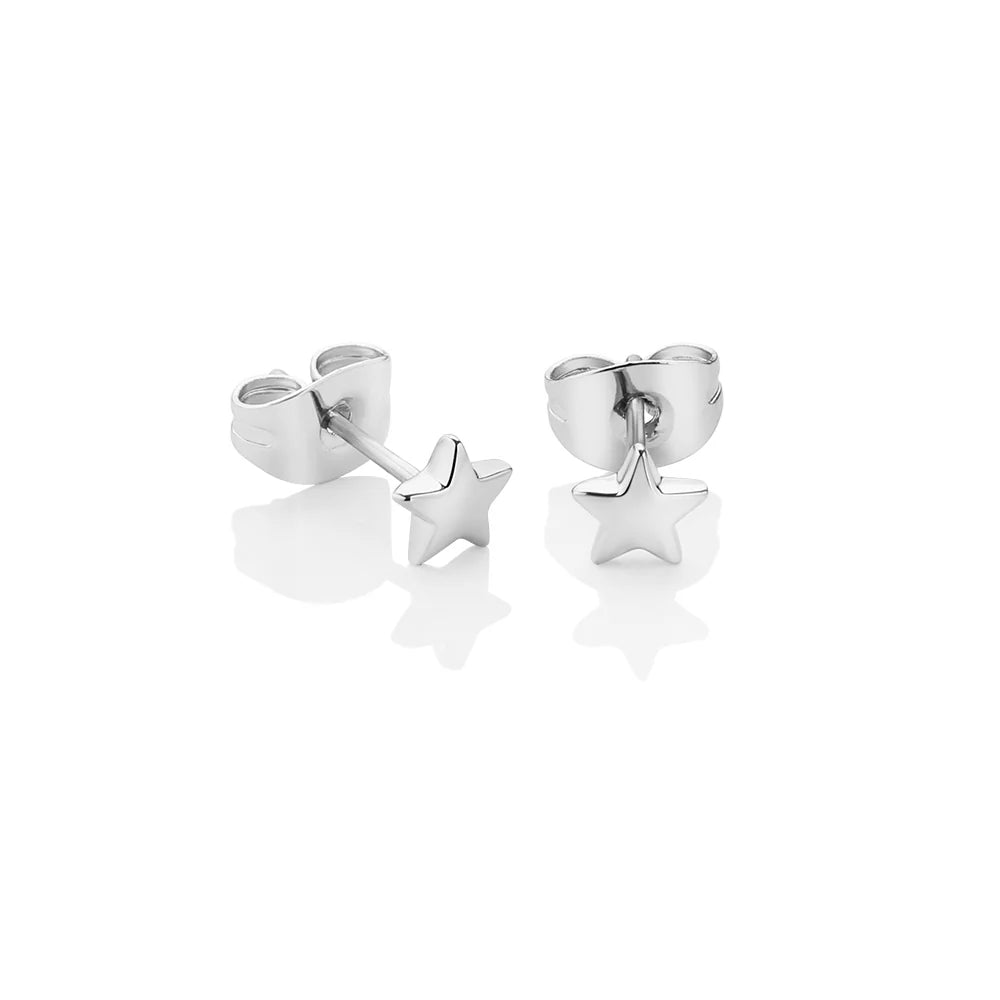 Newbridge Silverware Star Stud Earrings in Gold & Silver | Flemings