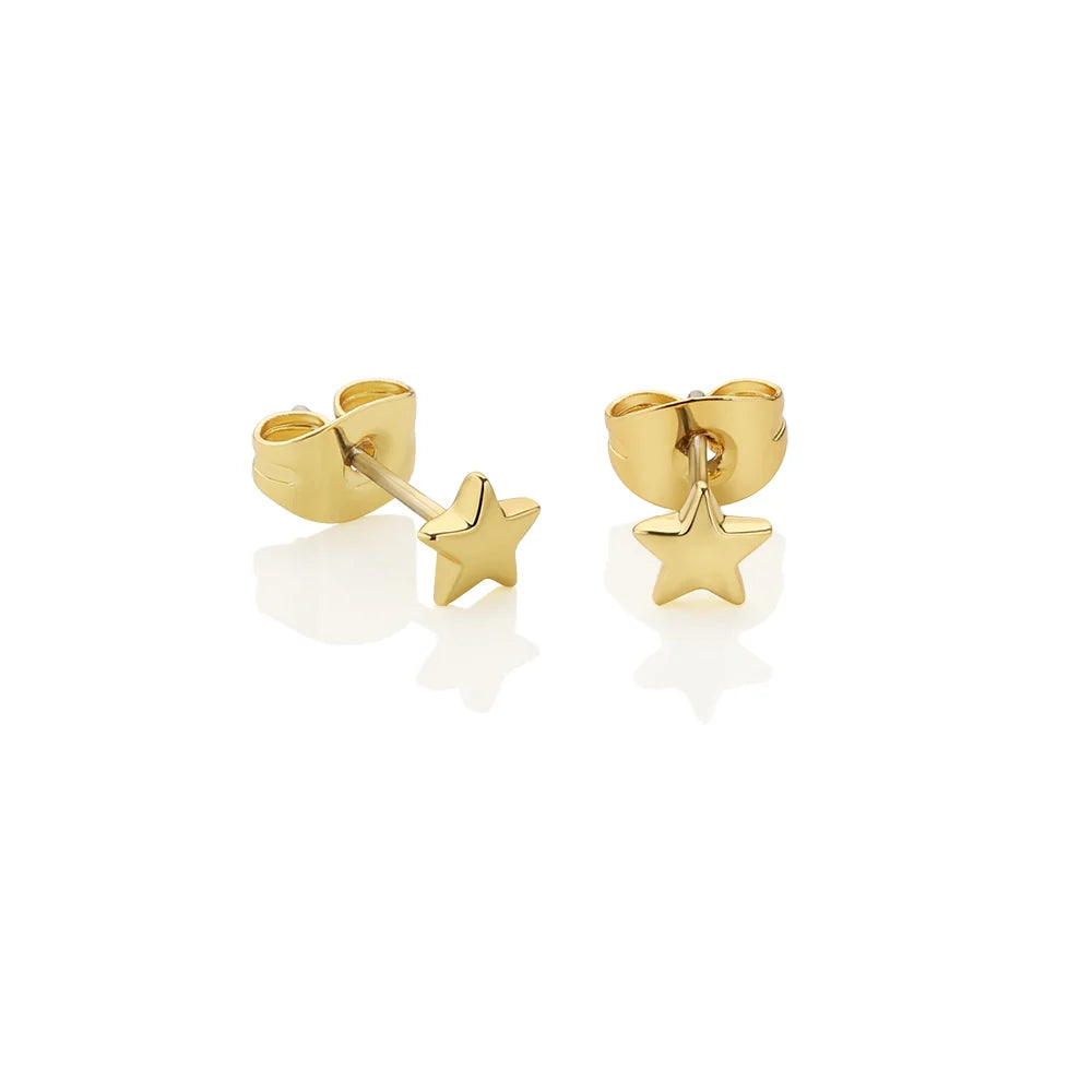 Newbridge Silverware Star Stud Earrings in Gold & Silver | Flemings