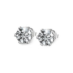 Newbridge Silverware Round Clear Stone Studs | Flemings Monaghan