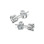 Newbridge Silverware Round Clear Stone Studs | Flemings Monaghan