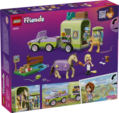 LEGO Horse & Baby Foal Trailer 42695