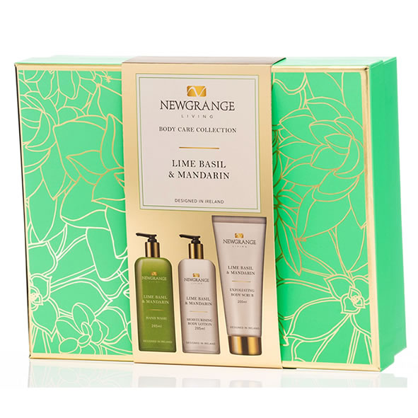 Newgrange Living Lime Basil & Mandarin Luxury Body Care Gift Set (Set of 3)