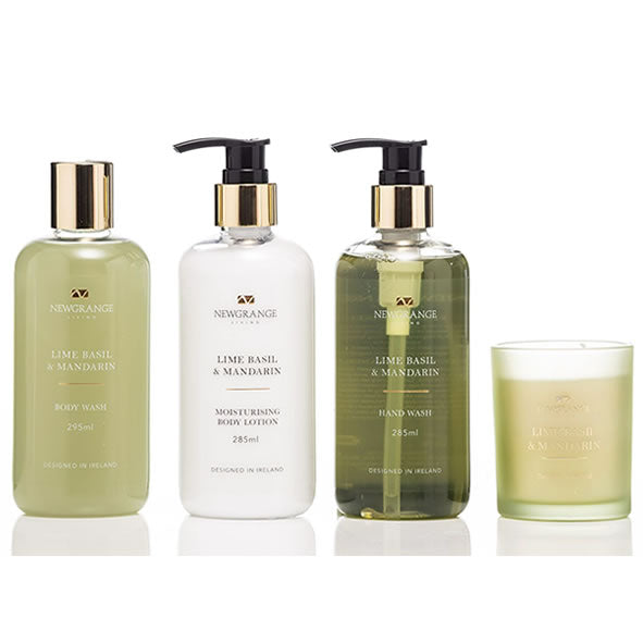 Newgrange Living Lime Basil & Mandarin Luxury Body Care Gift Set (Set of 4)