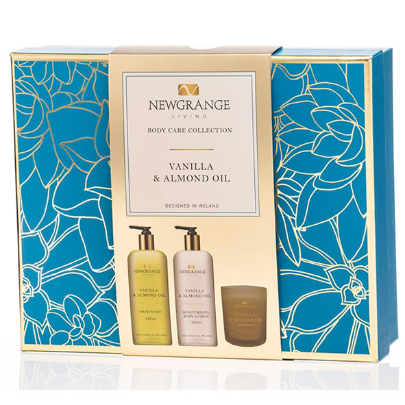 Newgrange Living Vanilla & Almond Oil Luxury Body Care Gift Set (Set of 3)