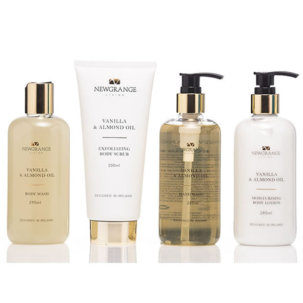 Newgrange Living Vanilla & Almond Oil Luxury Body Care Gift Set (Set of 4)