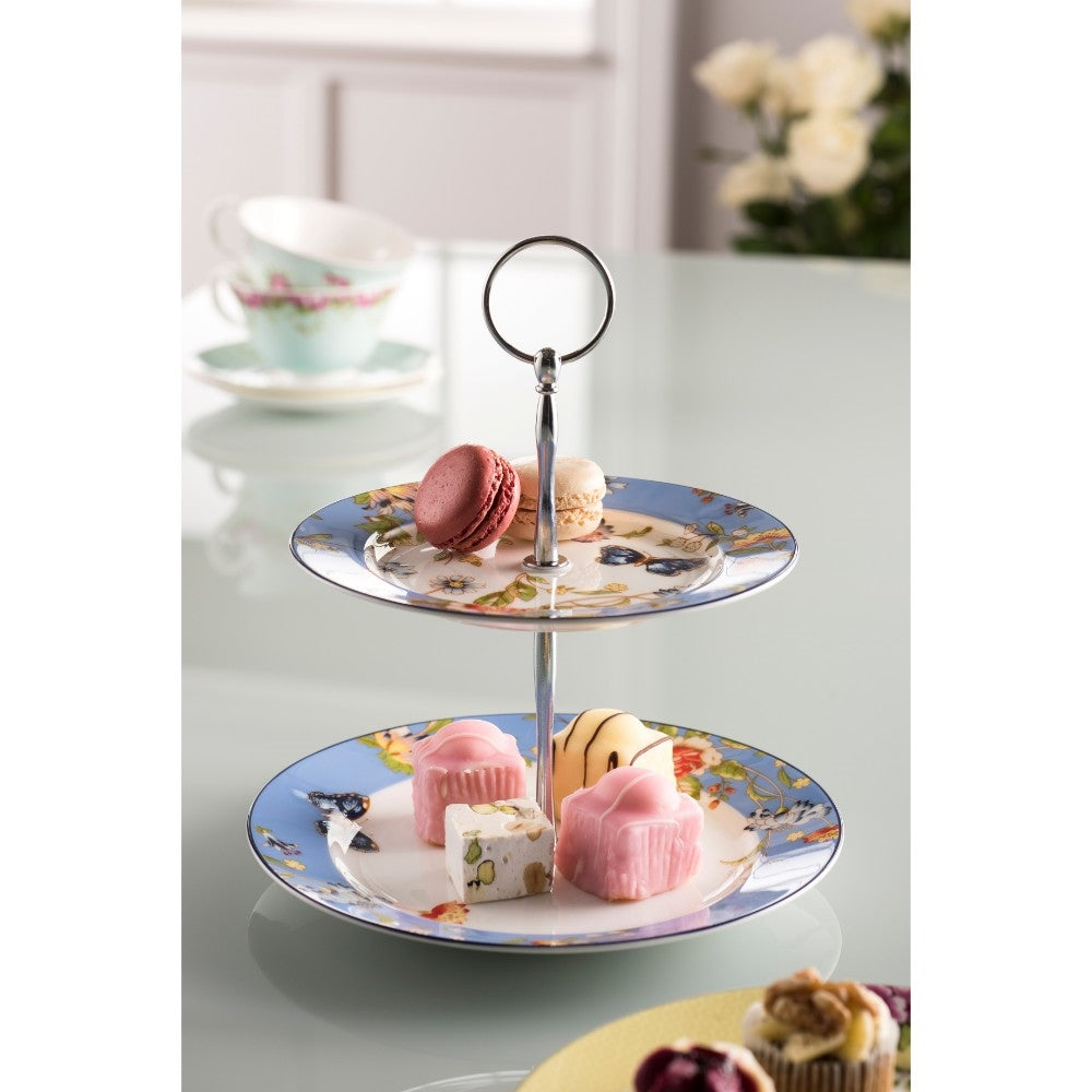 Aynsley Cottage Garden 2-Tier Server alternate view