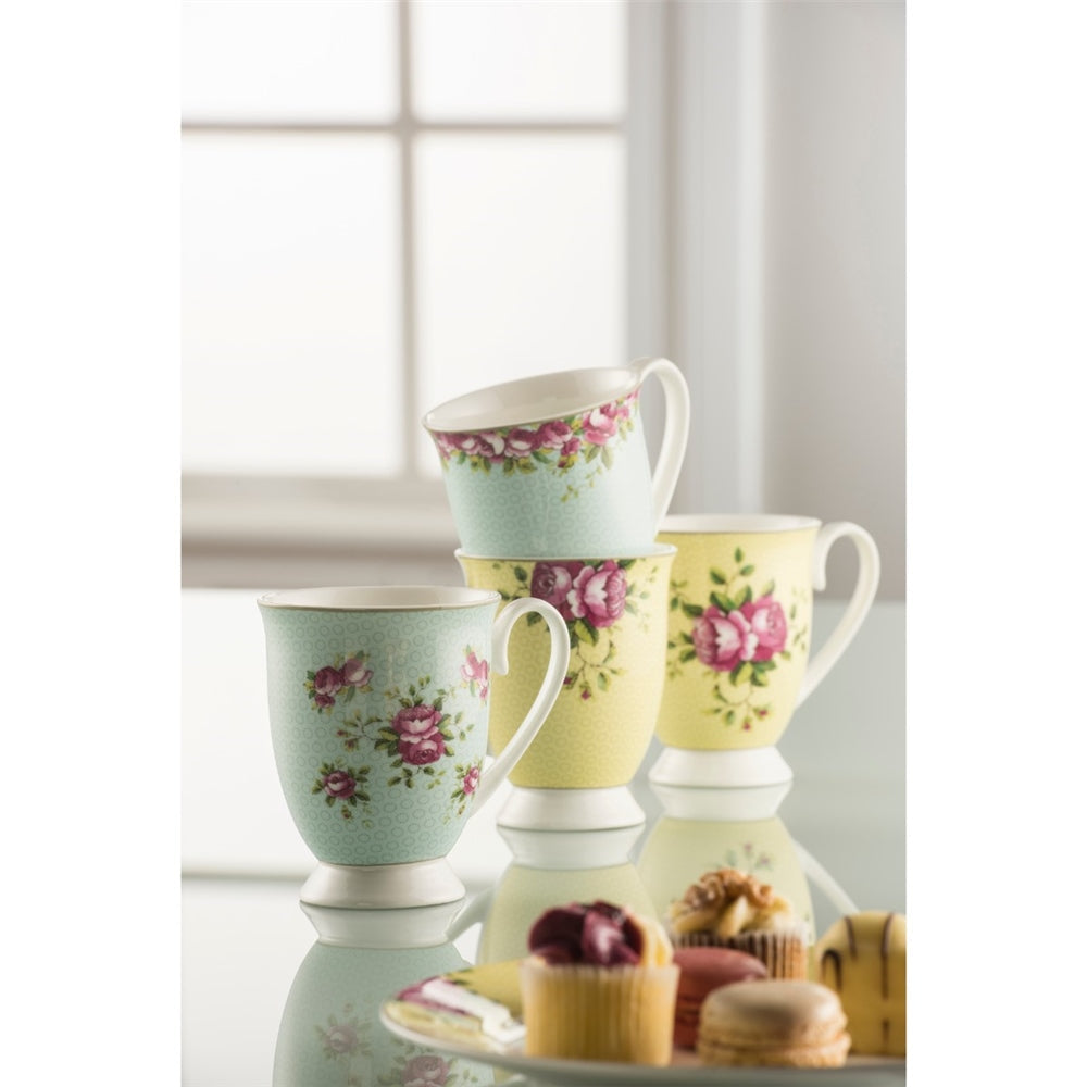 Aynsley Archive Rose Footed Mug Set alternate view