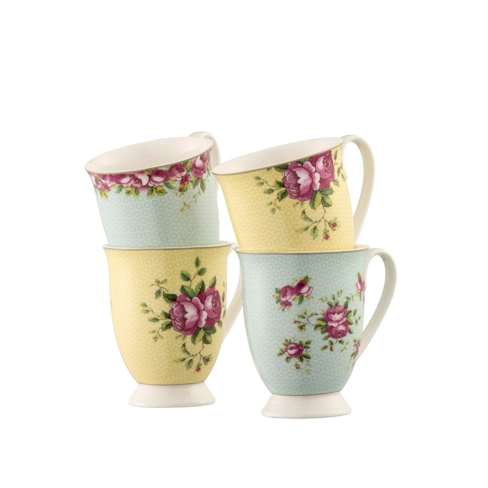 Aynsley Archive Rose Footed Mug Set product view