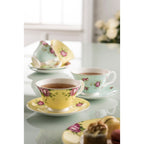 Aynsley Archive Rose Tea Cup and Saucer Set alternate view
