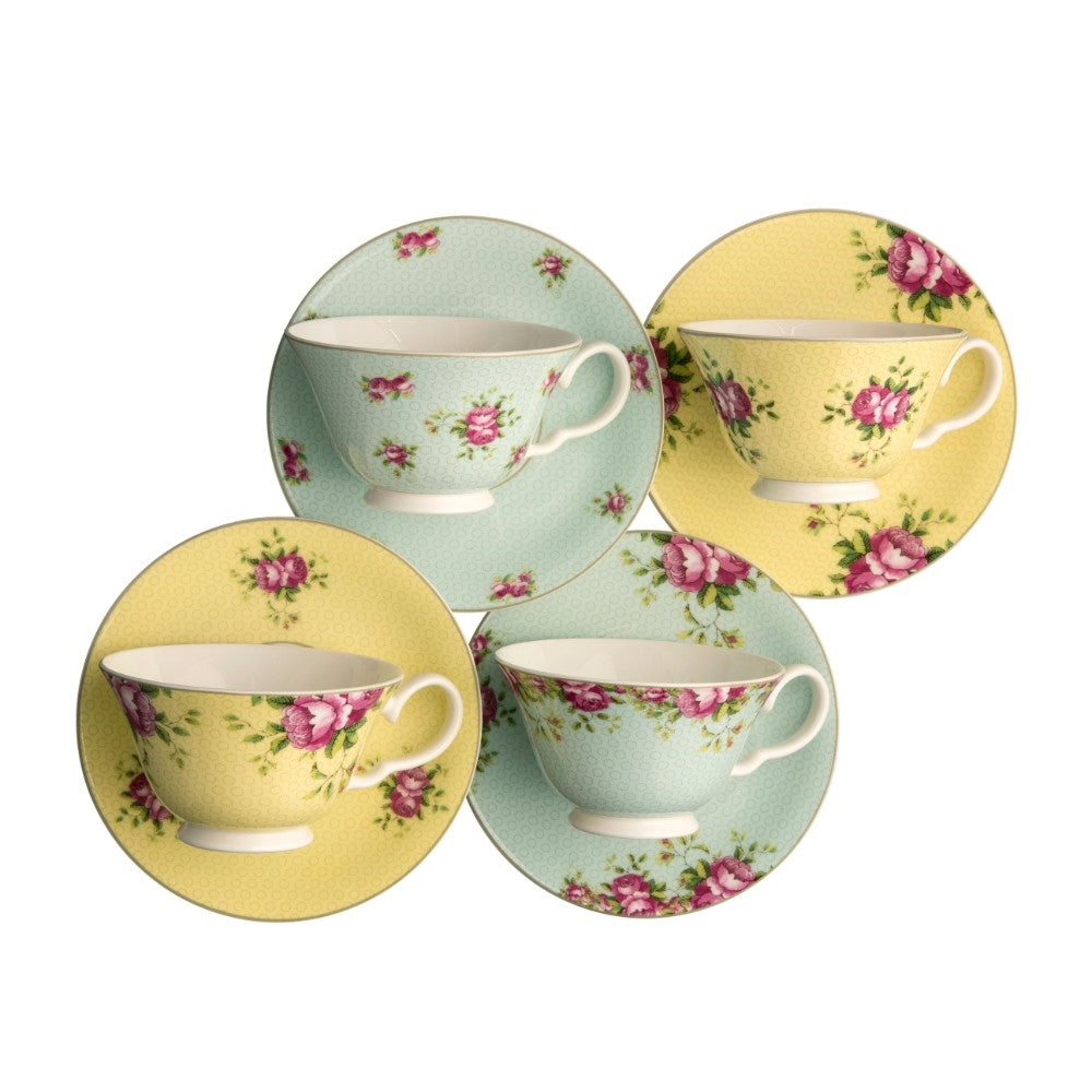 Aynsley Archive Rose Tea Cup and Saucer Set product view