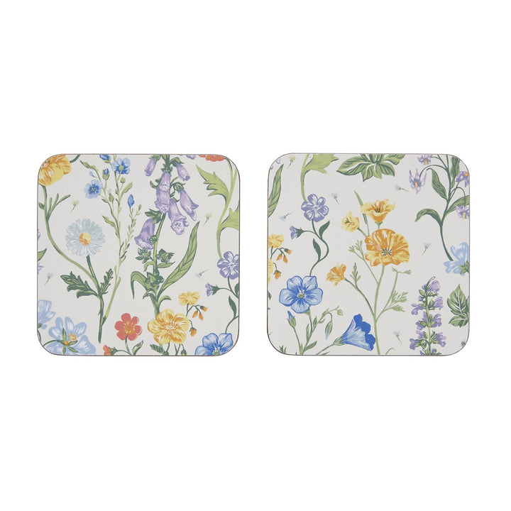 Cottage Garden Coasters - 4 Pack One Size in Multi - Flemings Department Store