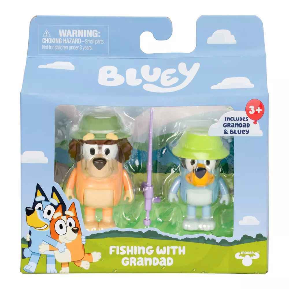 Blue Fishing with Grandad Figure 2-Pack