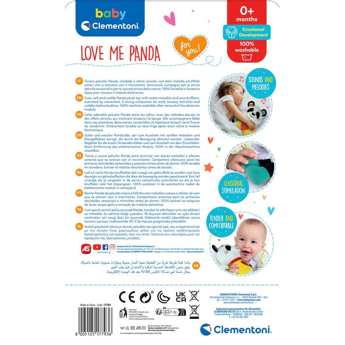 LOVE ME PANDA PLUSH ACTIVITY SOFT TOY - Flemings Department Store