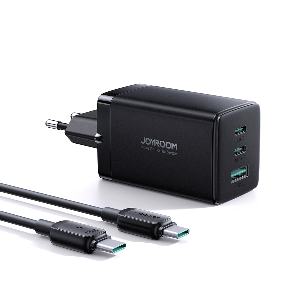 Joyroom GaN Ultra JR-TCG01 65W 3-Port Fast Charger – product image