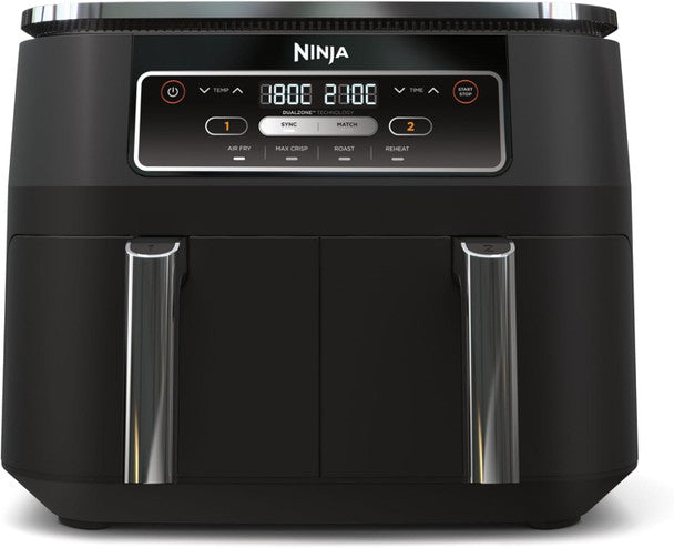 Ninja Foodi 4-in-1 Dual Zone Air Fryer 7.6L AF200UK – 2 Drawers