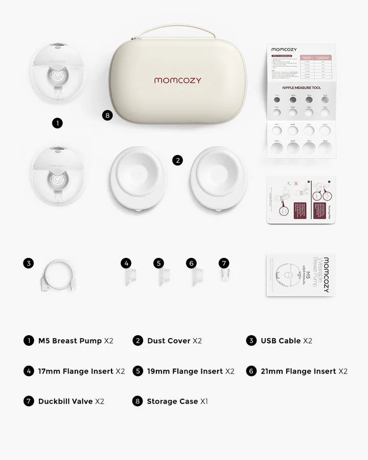 Momcozy M5 Wearable Breast Pump – Hands-Free Electric Breast Pump