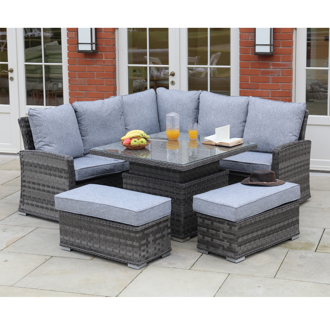 Amalfi Corner Set w/ adjustable table (SML)